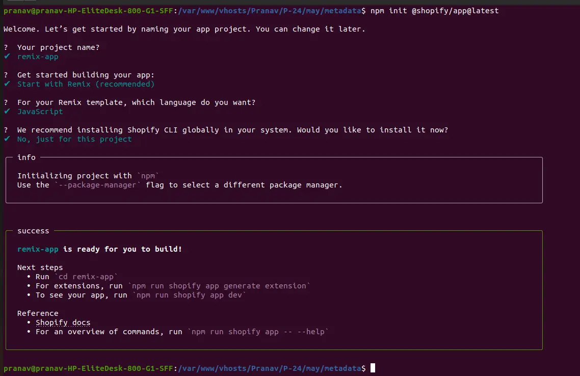 command-to-create-a-fresh-shopify-app command-to-create-a-fresh-shopify-app