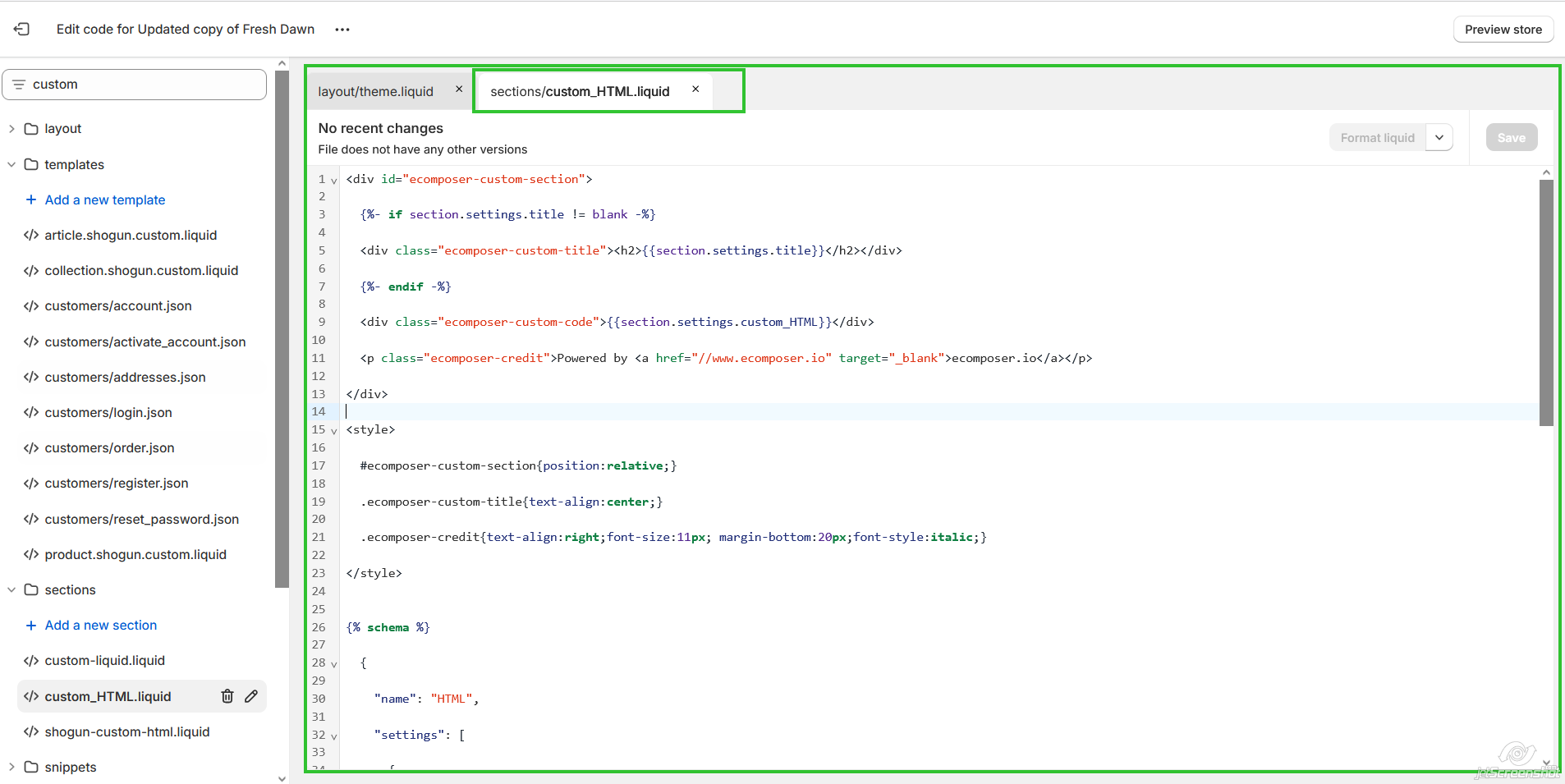 insert-custom-code