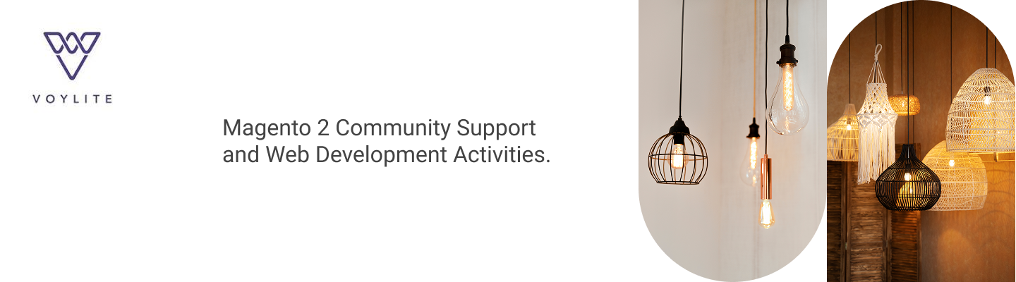 Voylite Magento 2 community support and web development banner