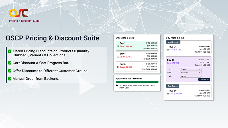 OSCP Pricing & Discount Suite