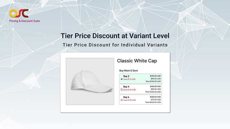 Tire Price Discount at Vriant Level