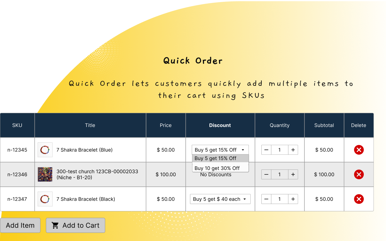 Quick-Order-Form